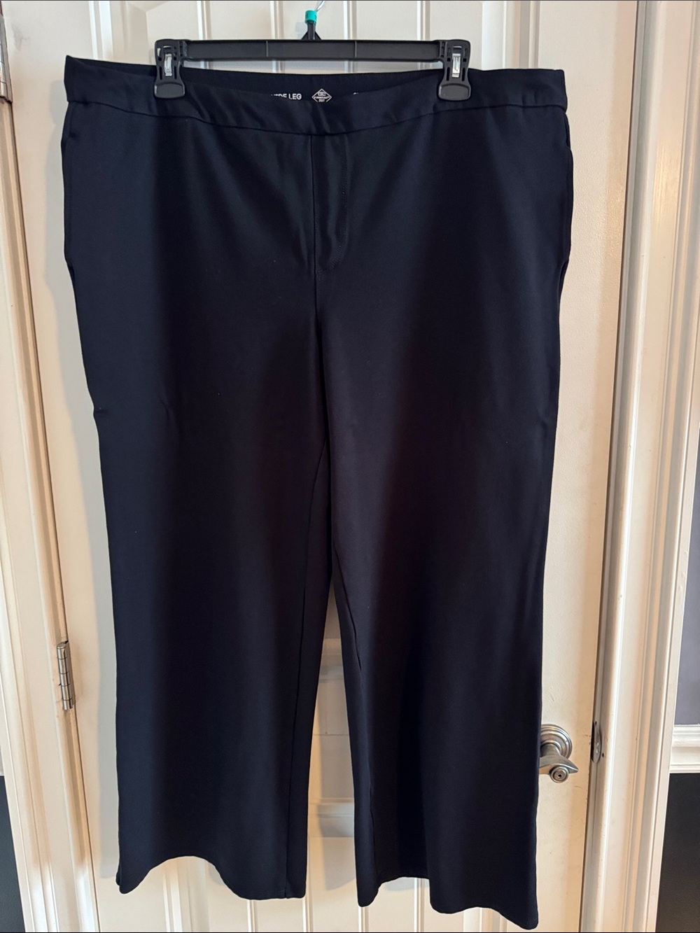 St. John's Bay Black Wide-Leg Pull-On Pants